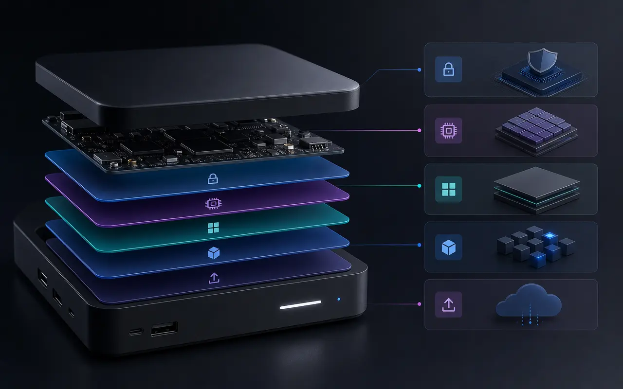 Android firmware adapted for stability, hardware integration, and controlled system behavior over time.