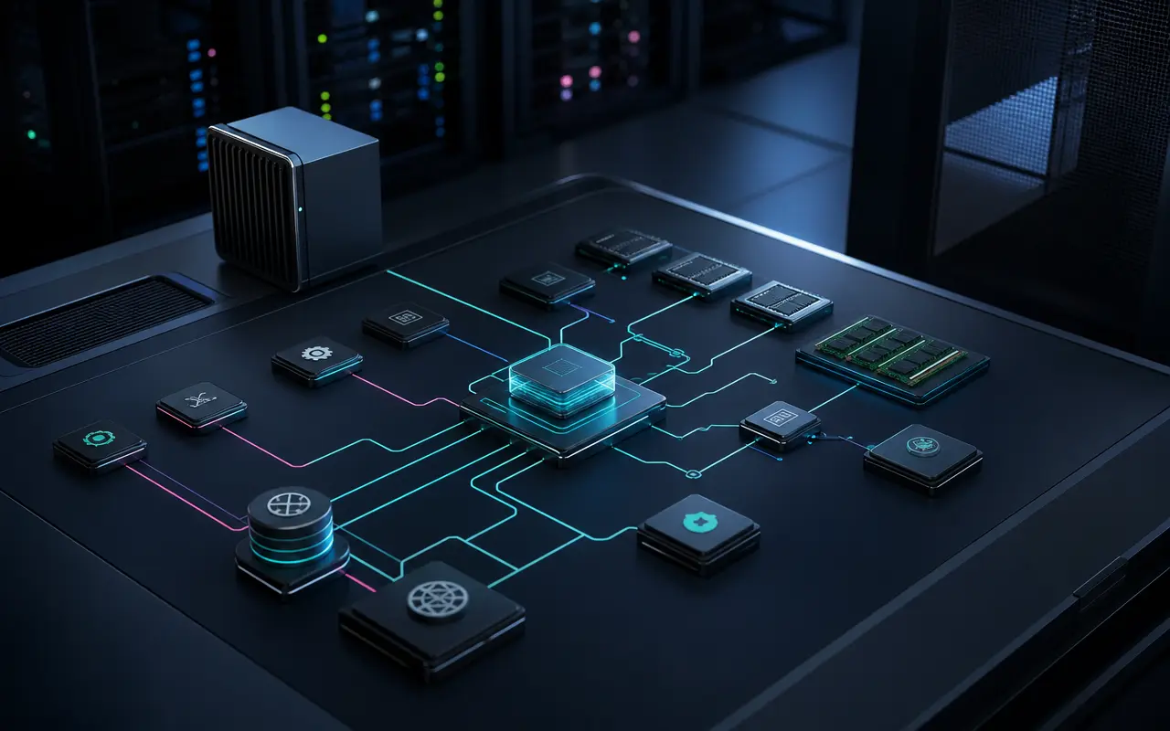 Native Linux software interacting directly with processes, communication, resources, and real system load.